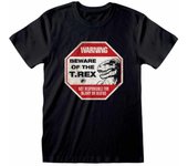 mundo Jurasico: Dominion Camiseta unisex para adultos Cuidado con T-Rex XL rojo/negro
