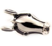 Anillo 'Zebra' blanco negro 52 negro
