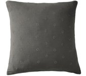 Taie d'oreiller Brodée Déco  Gaïa Boho  60 x 60 cm & 50 x 70 cm  Gaze de Coton  - Gaïa Boho Granit - 60 x 60 cm