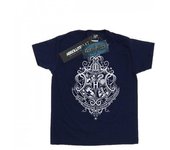 Harry Potter Womens/Ladies Hogwarts Draco Dormiens Crest Cotton Boyfriend T-Shirt L blanco