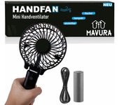 HANDFAN Mini Ventilador de Mano Portátil Plegable USB Ventilador Batería Ventilador