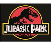 Jurassic Park Classic Logo Print 30cm x rojo/negro