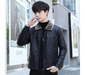 Chaqueta de cuero para hombre, nueva chaqueta aislante de felpa para otoño e invierno, chaqueta de cuero para motocicleta a la moda, ropa de marca de moda juvenil 4XL