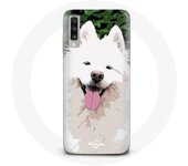 Coque pour Samsung Galaxy A70 Samoyède Blanc Race de chiens