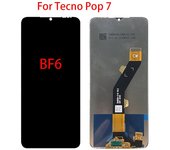 Pantalla LCD para Tecno Pop 7 BF6 pantalla LCD Digitalizador de pantalla táctil reemplazo de montaje completo negro