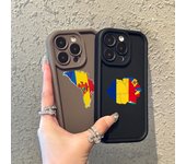 Funda de teléfono con diseño de ojos de ángel suaves con la bandera de Moldavia N91 para iPhone 15, 14, 12, 11 Pro Max, 13 mini, 7, 8, 6S Plus, XS Max, XR SE, a prueba de golpes for iPhone 15 Pro Max