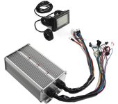 Controlador de motor sin escobillas para bicicleta eléctrica, kit profesional con pantalla LCD de 48 V, 60 V y 1500 W