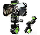 Soporte para teléfono de bicicleta, manillar de bicicleta y motocicleta, soporte universal para teléfono móvil con rotación de 360° para teléfono inteligente de 4,7 a 6,8 pulgadas 16.3x6.5*6.3cm negro