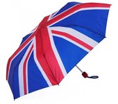 Paraguas plegable X-Brella Union Jack One Size blanco/rojo