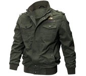 Chaqueta de piloto de uniforme militar para hombre, abrigo de invierno de felpa M