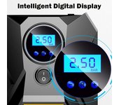 Compresor de aire portátil para coche, bomba de inflado de neumáticos digital de 12 voltios CC, 150 PSI, para automóviles, motocicletas y bicicletas
