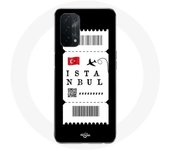 Coque pour Oppo A54 5G Billet d'avion Istanbul Turquie