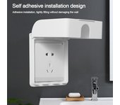 Interruptor de pared Cubierta protectora Protección de plástico Enchufe Caja impermeable Baño transparente