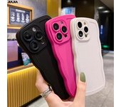 Funda protectora de lente de onda de silicona suave y caliente para iPhone 15 14 13 12 11 Pro Max Plus X XS XR For iPhone X-XS
