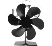 Ventilador de estufa de 6 aspas, ventilador para chimenea, alimentado por calor, circulación rápida del calor, silencioso, resistente al calor