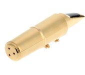 Boquilla Jazz Alto Saxofón 7C Metal con Boquilla Parches Cojines Tapa Hebilla Chapado en Oro oro