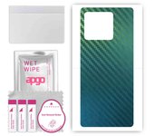 apgo Protective Skin Sticker for the back compatible with Xiaomi 13, Wrap Film, Foil, Vinyl - Pattern Carbon Chameleon CAKA1