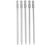 Juego de 5 puntas de destornillador de seguridad magnéticas Star BST T10T30 de 150 mm y 14  con vástago hexagonal