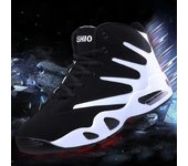 Zapatillas de baloncesto altas con amortiguación de aire para hombre, resistentes al desgaste y con amortiguación de impactos. 44 rojo