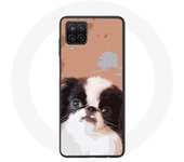 Coque pour Samsung Galaxy A42 5G Épagneul japonais Noir et Blanc Race de chiens