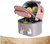 Mochila para mantener la leche materna fresca, refrigerada, aislada, para almacenar y conservar la leche materna, bolsa doble para madre y bebé, bolsa para madre color rosa