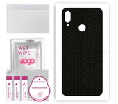 apgo Protective Skin Sticker for the back compatible with Huawei P smart 2019, Wrap Film, Foil, Vinyl - Pattern Matrix