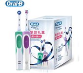 Oral B-cepillo de dientes eléctrico de limpieza profunda, rotación de vitalidad, blanqueamiento dental, reemplazo de cabezal de cepillo, cepillo de dientes recargable púrpura/verde