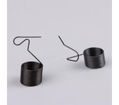 10 resortes de tensión de hilo metálico para máquinas de coser industriales, accesorios de costura de bucle de hilo de una sola aguja. blanco
