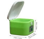 JECPP-secador eléctrico de audífonos, deshumidificador para audífonos, auriculares, joyería electrónica, Mini caja de almacenamiento para audífonos verde