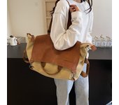 Bolso de mano con bloques de color para mujer, bolso cruzado deportivo de viaje para fitness, bolso de hombro de gran capacidad negro