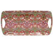 Les Trésors De Lily [A3331] - Bandeja para tartas de melamina 'William Morris Collection' rojo verde (ladrón de fresas) - 40x20x3cm rojo