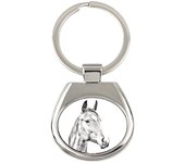American Warmblood - keychain with a horse, keychain with a print, personalized pendant from the Art-Dog brand plata