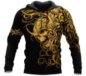 Ropa de primavera y otoño para hombre, sudaderas con capucha vikingas, sudadera con estampado 3D de calavera y Ángel, ropa de calle Vintage de manga larga, chaquetas tipo pulóver para hombre 5XL