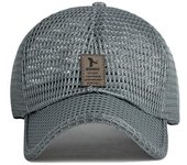 Gorra de malla con protección solar para primavera y verano, sombreros de pesca para Golf al aire libre para hombre, gorra de béisbol transpirable, gorra deportiva, gorra Snapback para hombre 55-60cm negro