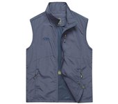 Chaleco para hombre, chaleco transpirable informal fino para primavera y otoño, chaleco de secado rápido para jóvenes de mediana edad y ancianos, chaleco de verano M