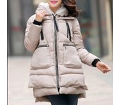 Abrigo Parker holgado y cálido de invierno para mujer, abrigo cálido con cintura gruesa 5XL