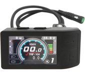 Pantalla LCD ABS 500C, indicador de color, panel de control, accesorio para bicicleta eléctrica Bafang BBS01