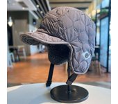 Gorro de invierno con orejeras para hombre y mujer, gorro de esquí cálido, gorro de bombardero, gorros con protección auditiva gris