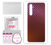apgo skin sticker film foil vinyl for the BACK compatible with Realme X50 Pro Play, scratch-resistant, easy to install - Carbon Chameleon CAKA5