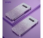 Funda de lujo con revestimiento de purpurina degradada para Samsung Galaxy S10 Plus, funda protectora de silicona suave a prueba de golpes para mujer S10plus S 10 S10 negro