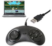 Mando clásico USB con cable, mando Joypad de 6 botones para SEGA M2D 1