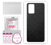 apgo Protective Skin Sticker for the back compatible with Realme GT 5G, Wrap Film, Foil, Vinyl - Pattern Black Honeycomb