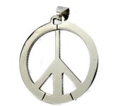 Les Trésors De Lily [M1831] - Colgante de acero 'Paz' plata
