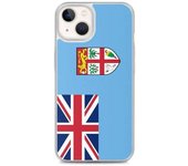 Funda para iPhone - PIXELFORMA - iPhone 13 - Drapeau des Fidji - Sopa de silicona - Diseño léger