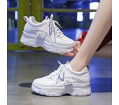 Zapatillas de deporte para mujer, zapatos casuales, cómodas zapatillas de deporte con plataforma transpirables 35 beige