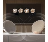 Escultor Altavoz Bluetooth Teléfono móvil Carga inalámbrica Hogar Exterior Altavoz pequeño inteligente Subwoofer oro