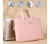 Funda para computadora portátil de 13,3, 14,6 y 15,6 pulgadas para mujer, bolso de mano para tableta, teléfono móvil, bolsa para computadora portátil para Macbook 15-15.6in negro
