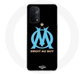 Coque pour Oppo A74 5G Logo Olympique de Marseille Fond Noir