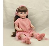 Muñeca bebé renacida realista de tacto suave, muñecas de alta calidad, regalos para niños, juguete de cuerpo completo de silicona suave, muñeca renacida, juguetes para niños pequeños 55cm