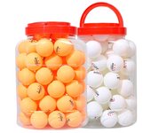 60 uds pelotas de tenis de mesa Pelotas de Ping Pong de 3 estrellas pelotas de entrenamiento de tenis de mesa azul/amarillo